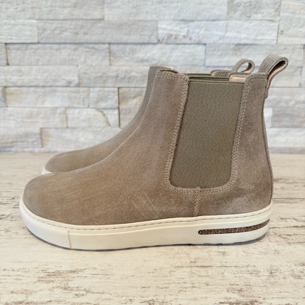 Birkenstock Bend Chelsea Ankle Boots Sneaker Taupe Suede 37/6-6.5 NEW - Picture 5 of 13